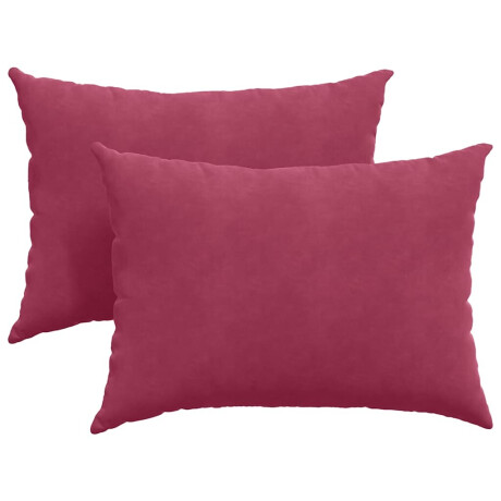 vidaXL Sofa Kussens 2 stuks Wijnrood 70 x 50 cm Cordstof afbeelding2 - 1