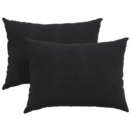 vidaXL Sofa Kussens 2 stuks Zwart 70 x 50 cm Cordstof afbeelding2 - 1