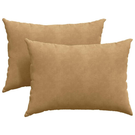 vidaXL Sofa Kussens 2 stuks Bruin 70 x 50 cm Cordstof afbeelding2 - 1