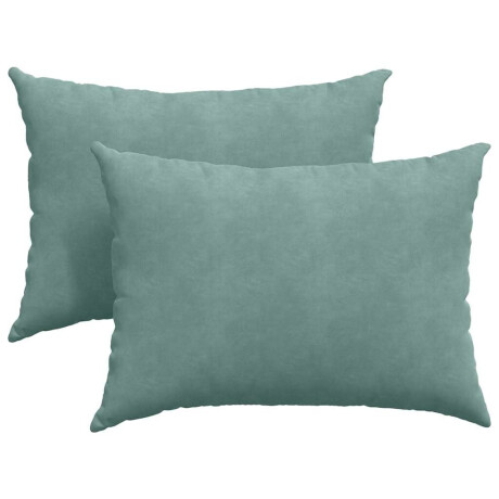 vidaXL Sofa Kussens 2 stuks Zeegroen 70 x 50 cm Cordstof afbeelding2 - 1