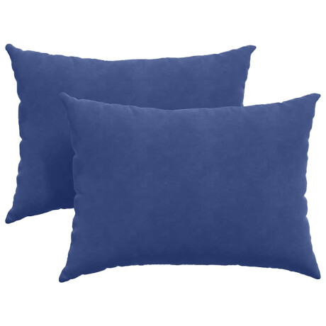 vidaXL Sofa Kussens 2 stuks Politieblauw 70 x 50 cm Cordstof afbeelding2 - 1