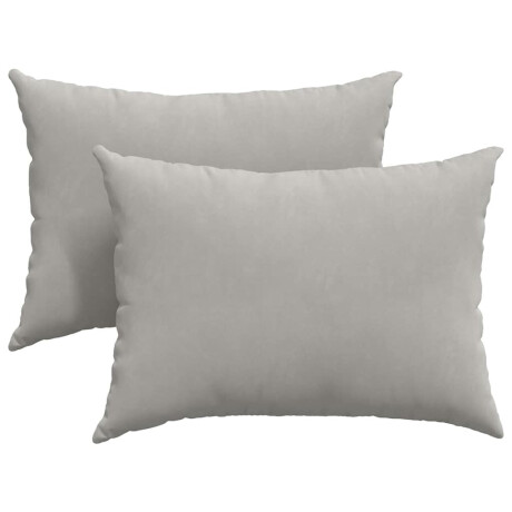 vidaXL Sofa Kussens 2 stuks Lichtgrijs 70 x 50 cm Stof afbeelding2 - 1