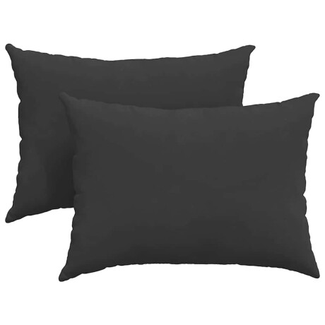 vidaXL Sofa Kussens 2 stuks Zwart 70 x 50 cm Stof afbeelding2 - 1