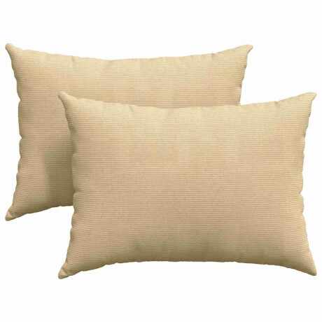 vidaXL Sofa Kussens 2 stuks Grijs groen 70 x 50 cm Cordstof afbeelding2 - 1
