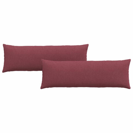 vidaXL Sofa Kussens 2 pcs Wijnrood 120 x 40 cm Stof afbeelding2 - 1