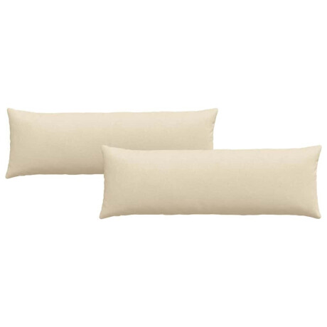 vidaXL Sofa Kussens 2 pcs Crème 120 x 40 cm Stof afbeelding2 - 1