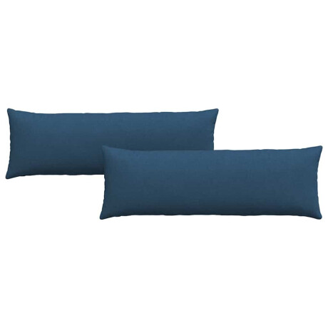 vidaXL Sofa Kussens 2 pcs Blauw 120 x 40 cm Stof afbeelding2 - 1