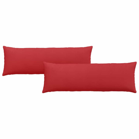 vidaXL Sofa Kussens 2 pcs Rood 120 x 40 cm Stof afbeelding2 - 1