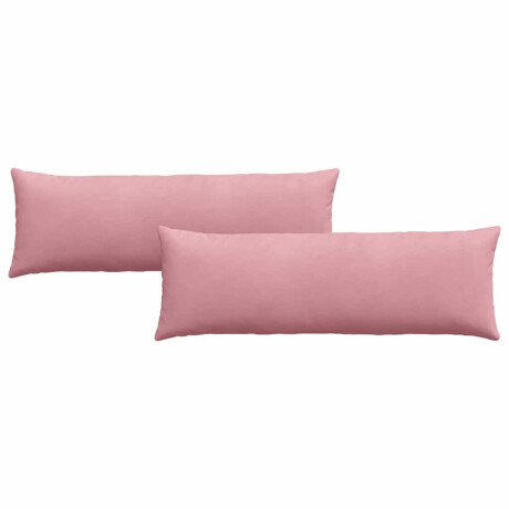 vidaXL Sofa Kussens 2 pcs Roze 120 x 40 cm Katoen Stof afbeelding2 - 1