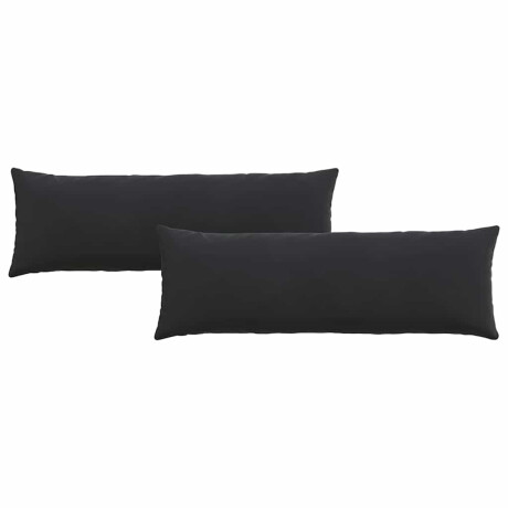 vidaXL Sofa Kussens 2 stuks Zwart 120 x 40 cm Cordstof afbeelding2 - 1