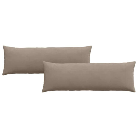 vidaXL Sofa Kussens 2 pcs Taupe 120 x 40 cm Stof afbeelding2 - 1