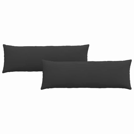 vidaXL Sofa Kussens 2 stuks Zwart 120 x 40 cm Stof afbeelding2 - 1