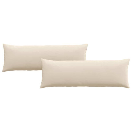 vidaXL Sofa Kussens 2 stuks Beige 120 x 40 cm Stof afbeelding2 - 1
