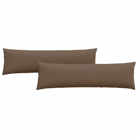 vidaXL Sofa Kussens 2 pcs Bruin 145 x 40 cm Stof afbeelding2 - 1