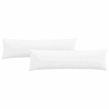 vidaXL Sofa Kussens 2 pcs Wit 145 x 40 cm Stof afbeelding2 - 1