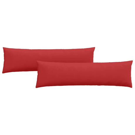 vidaXL Sofa Kussens 2 pcs Rood 145 x 40 cm Stof afbeelding2 - 1
