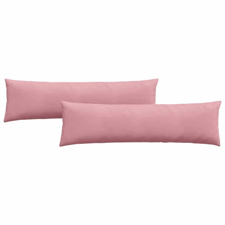 vidaXL Sofa Kussens 2 pcs Roze 145 x 40 cm Katoen Stof afbeelding2 - 1
