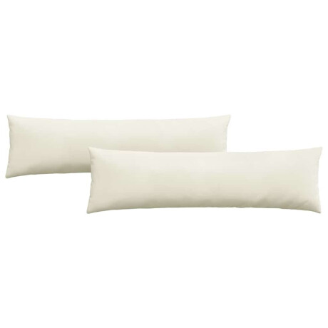 vidaXL Sofa Kussens 2 stuks Crème 145 x 40 cm Cordstof afbeelding2 - 1