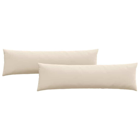 vidaXL Sofa Kussens 2 stuks Beige 145 x 40 cm Stof afbeelding2 - 1