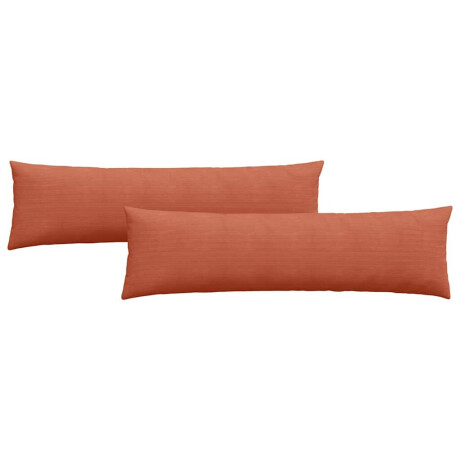 vidaXL Sofa Kussens 2 pcs Rood-oranje 145 x 40 cm Katoen Stof afbeelding2 - 1