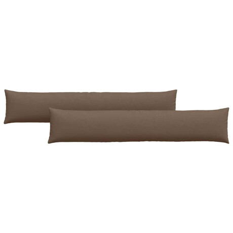 vidaXL Sofa Kussens 2 pcs Bruin 200 x 40 cm Stof afbeelding2 - 1
