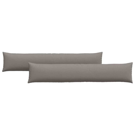 vidaXL Sofa Kussens 2 pcs Taupe 200 x 40 cm Stof afbeelding2 - 1
