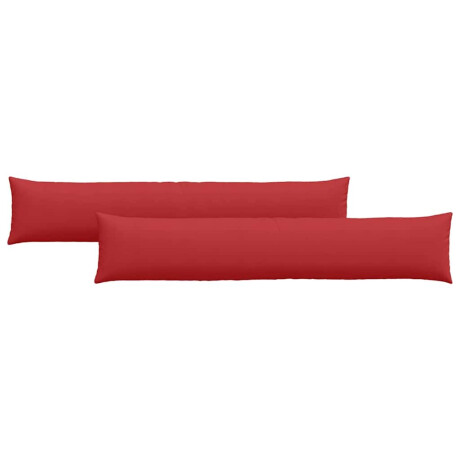 vidaXL Sofa Kussens 2 pcs Rood 200 x 40 cm Stof afbeelding2 - 1