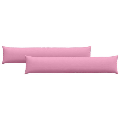 vidaXL Sofa Kussens 2 pcs Roze 200 x 40 cm Stof afbeelding2 - 1