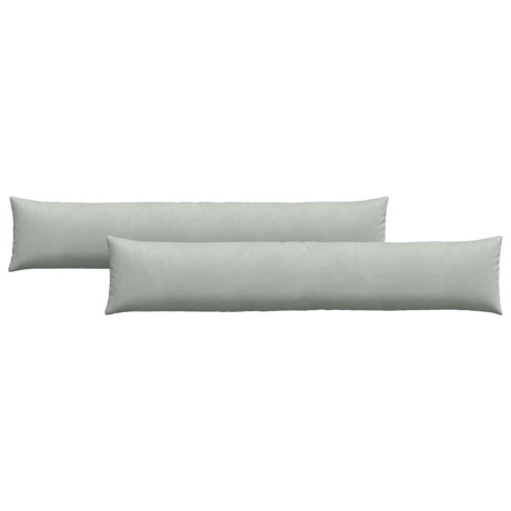 vidaXL Sofa Kussens 2 stuks Lichtgrijs 200 x 40 cm Cordstof afbeelding2 - 1