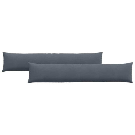 vidaXL Sofa Kussens 2 stuks Donkergrijs 200 x 40 cm Cordstof afbeelding2 - 1