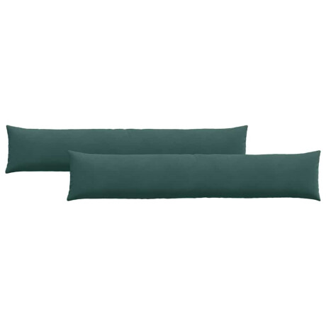 vidaXL Sofa Kussens 2 stuks Donkergroen 200 x 40 cm Cordstof afbeelding2 - 1