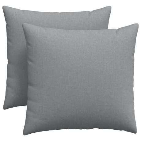 vidaXL Sofa Kussens 2 pcs Lichtgrijs 45 x 45 cm Stof afbeelding2 - 1