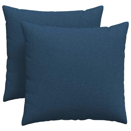 vidaXL Sofa Kussens 2 pcs Blauw 45 x 45 cm Stof afbeelding2 - 1