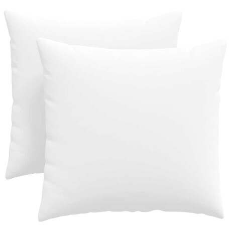 vidaXL Sofa Kussens 2 pcs Wit 45 x 45 cm Stof afbeelding2 - 1