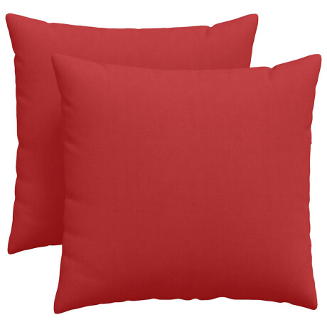 vidaXL Sofa Kussens 2 pcs Rood 45 x 45 cm Stof afbeelding2 - 1
