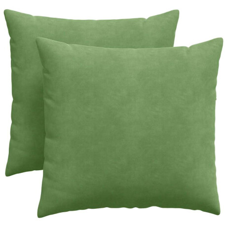vidaXL Sofa Kussens 2 stuks Lichtgroen 45 x 45 cm Cordstof afbeelding2 - 1