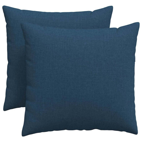 vidaXL Sofa Kussens 2 pcs Blauw 50 x 50 cm Stof afbeelding2 - 1