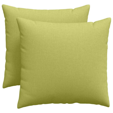 vidaXL Sofa Kussens 2 pcs Lichtgroen 50 x 50 cm Stof afbeelding2 - 1