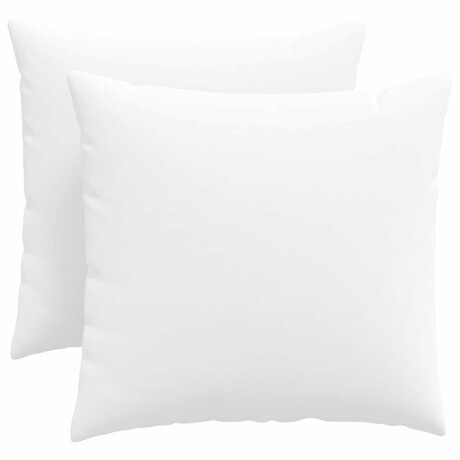 vidaXL Sofa Kussens 2 pcs Wit 50 x 50 cm Stof afbeelding2 - 1