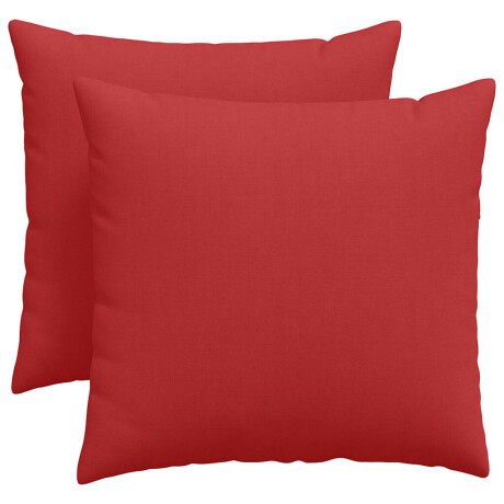 vidaXL Sofa Kussens 2 pcs Rood 50 x 50 cm Stof afbeelding2 - 1