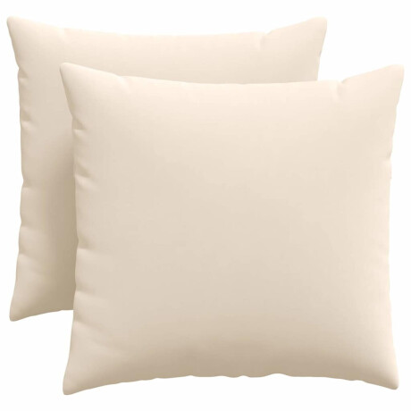 vidaXL Sofa Kussens 2 stuks Beige 50 x 50 cm Stof afbeelding2 - 1