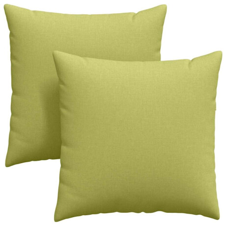 vidaXL Sofa Kussens 2 pcs Lichtgroen 60 x 60 cm Stof afbeelding2 - 1