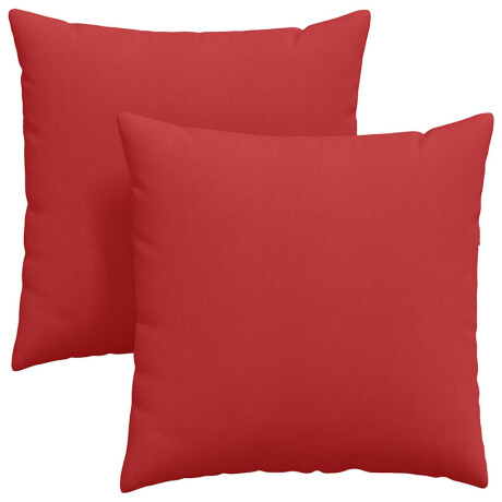 vidaXL Sofa Kussens 2 pcs Rood 60 x 60 cm Stof afbeelding2 - 1
