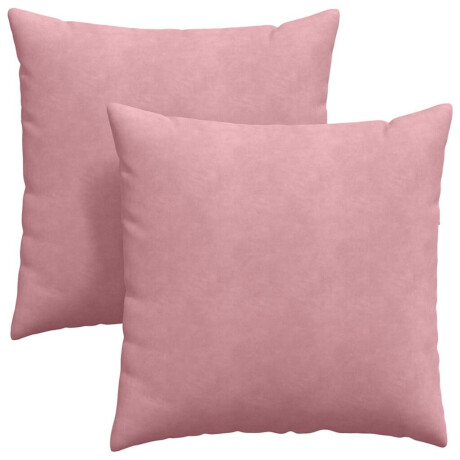 vidaXL Sofa Kussens 2 pcs Roze 80 x 80 cm Katoen Stof afbeelding2 - 1