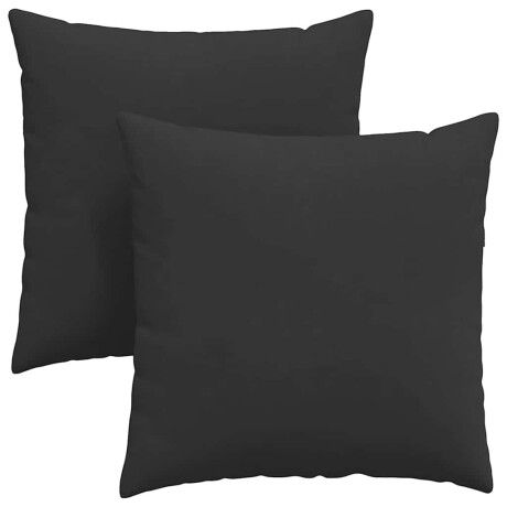 vidaXL Sofa Kussens 2 stuks Zwart 80 x 80 cm Stof afbeelding2 - 1