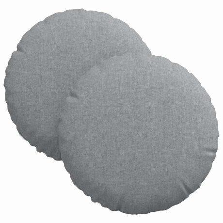 vidaXL Zitkussens 2 pcs Lichtgrijs Ø30 x 13 cm Stof afbeelding2 - 1
