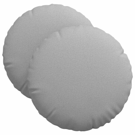 vidaXL Zitkussens 2 pcs Wolkengrijs Ø40 x 13 cm Stof afbeelding2 - 1