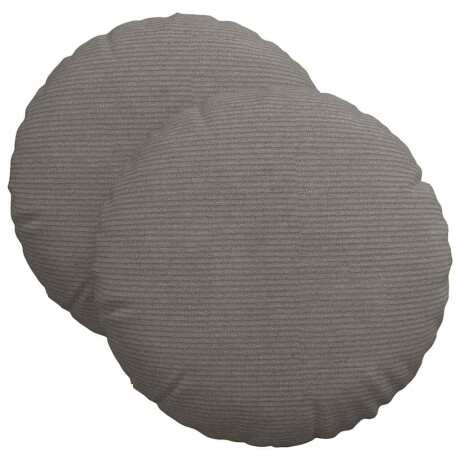 vidaXL Zitkussens 2 pcs Lichtgrijs Ø 40 cm Katoen Stof afbeelding2 - 1