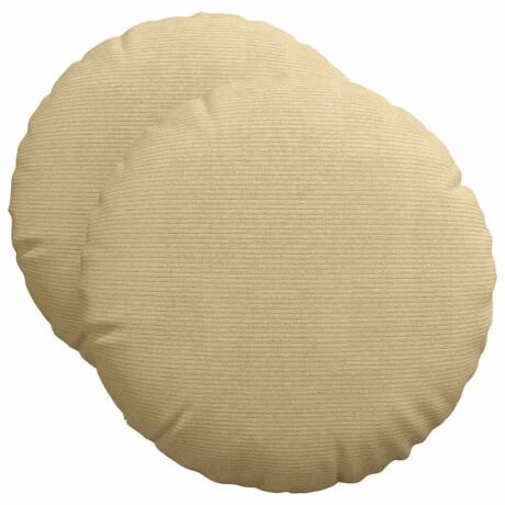 vidaXL Zitkussens 2 pcs Grijs groen Ø50 x 19 cm Katoen Stof afbeelding2 - 1