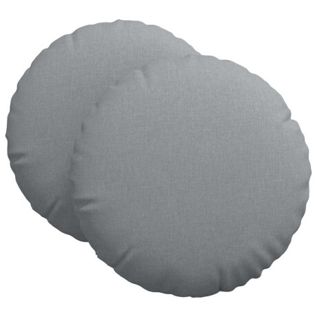 vidaXL Zitkussens 2 pcs Lichtgrijs Ø60 x 21 cm Stof afbeelding2 - 1